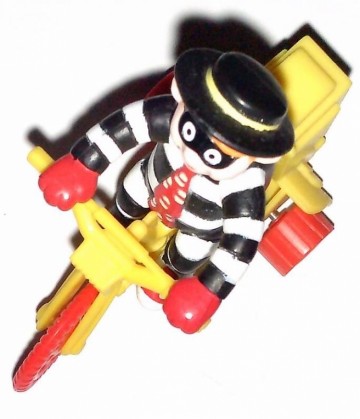 McDonalds - Boef op gele fiets - Happy Meal Fietspret 1991
