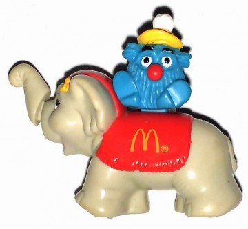 McDonalds - Beertje op olifant - Happy Meal Circus 1991