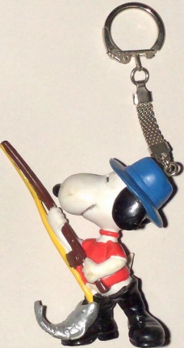 Sleutelhanger Snoopy met hengel