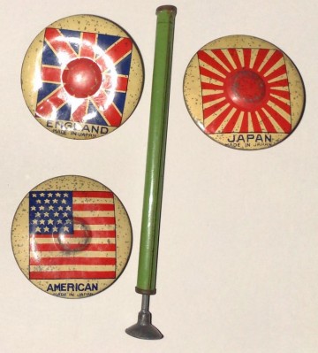 Tollenset metaal met aandrukstift - jaren 40