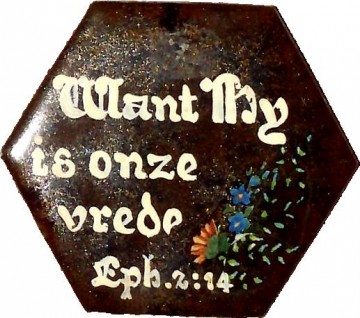 Handbeschilderd tegeltje met tekst