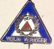 Emaillen speld Veilig Verkeer (met lof)