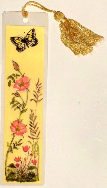 Vintage boekenlegger - Marbled White Butterfly