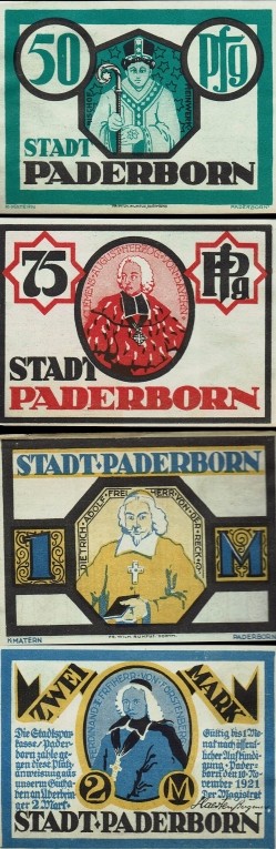 Duitsland - Noodgeld Paderborn 1921