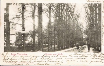Lage Vuursche - Slotlaan met kerk