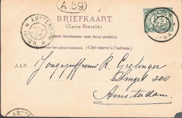 Leiden - Nieuwe Rijn op marktdag