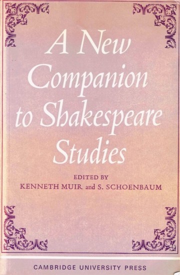 A new companion to Shakespeare studies