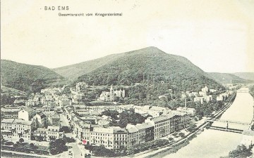 Duitsland: Bad Ems - Gesamtansicht vom Kriegerdenkmal