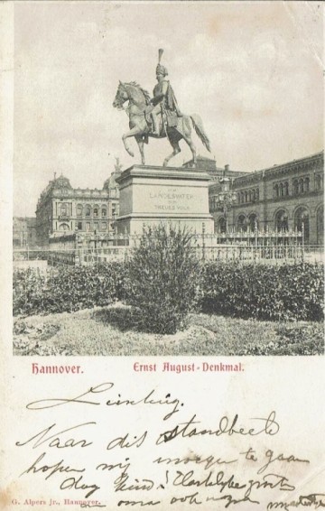 Duitsland: Hannover - Ernst August-Denkmal