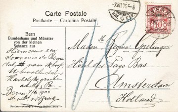 Zwitserland: Bern - Bundeshaus und Munster von der kleine Schanze aus