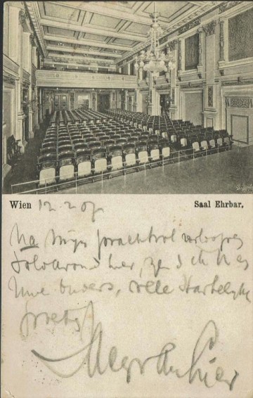 Oostenrijk: Wenen - Saal Ehrbar