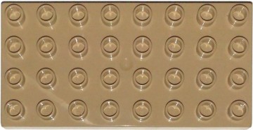 Lego Duplo - grondplaat 4 x 8 nops beige
