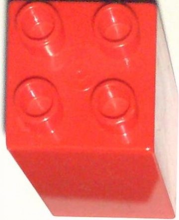 Lego Duplo - blok 4 nops hoog rood
