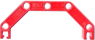 Lego Znap - Boog hoog 70 mm rood 32206