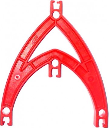 Lego Znap - Boog dubbel 70 mm rood 32218