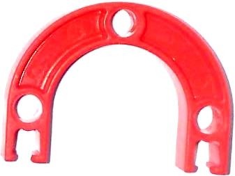 Lego Znap - Boog halve cirkel 40 mm rood 32205