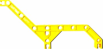 Lego Znap - Draagbalk met knik 125 mm geel 32208