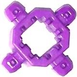 Lego Znap - Koppelstuk 4-voud 13 mm paars X337