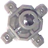 Lego Znap - Koppelstuk 4-voud as 13 mm grijs 32221