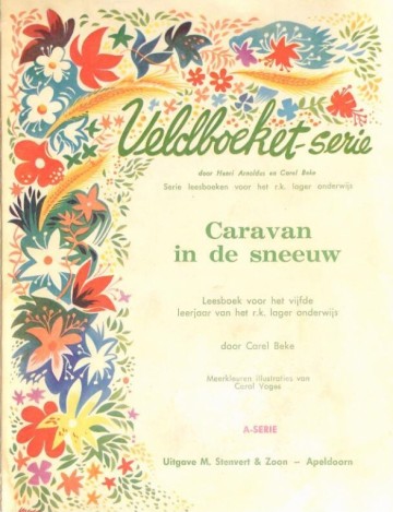 Caravan in de sneeuw - Carel Beke