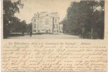 Zwolle - Ter Pelkwijkpark, Hotel v.d. Commissaris der Koningin